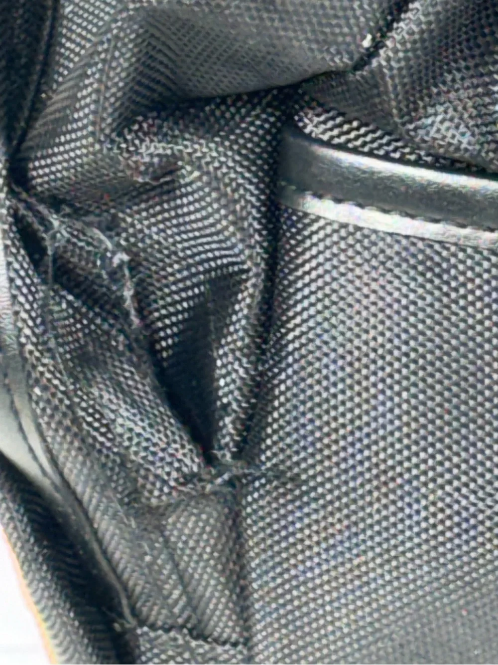 Versace Parfums Black Nylon Backpack Gold Logo NWOT Cinch Drawstring Travel Bag